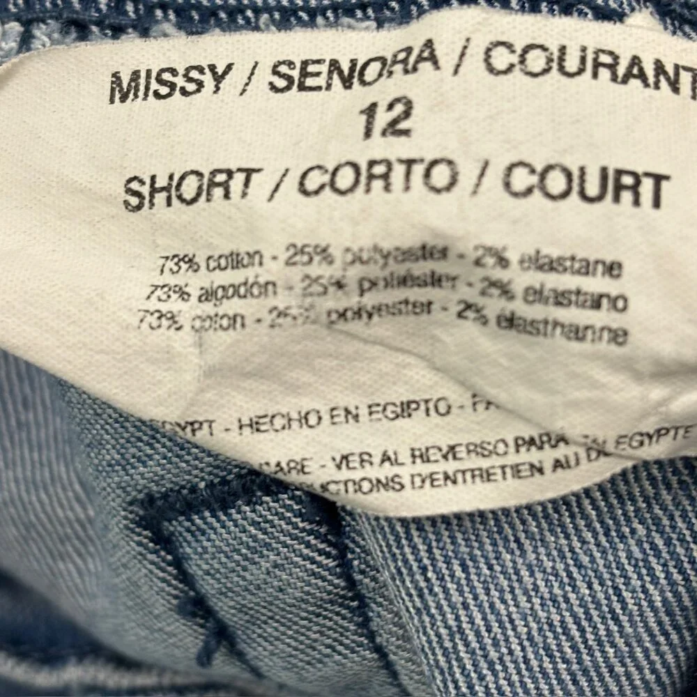 Gloria Vanderbilt Amanda Straight leg‎ Women's size 12P Medium Blue Denim Jeans